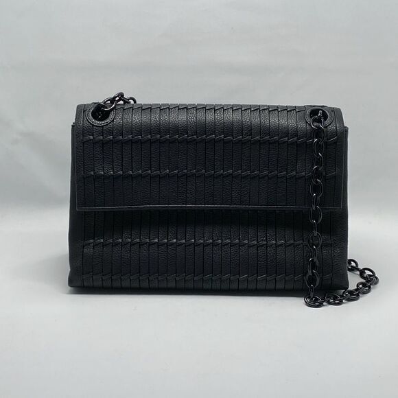 Nancy Gonzalez Madison Woven Leather Shoulder Bag - Picture 2 of 10